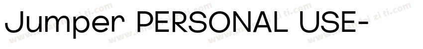 Jumper PERSONAL USE字体转换